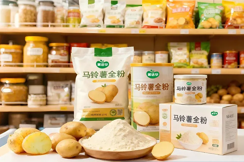Potato ingredient products and OEM packaging